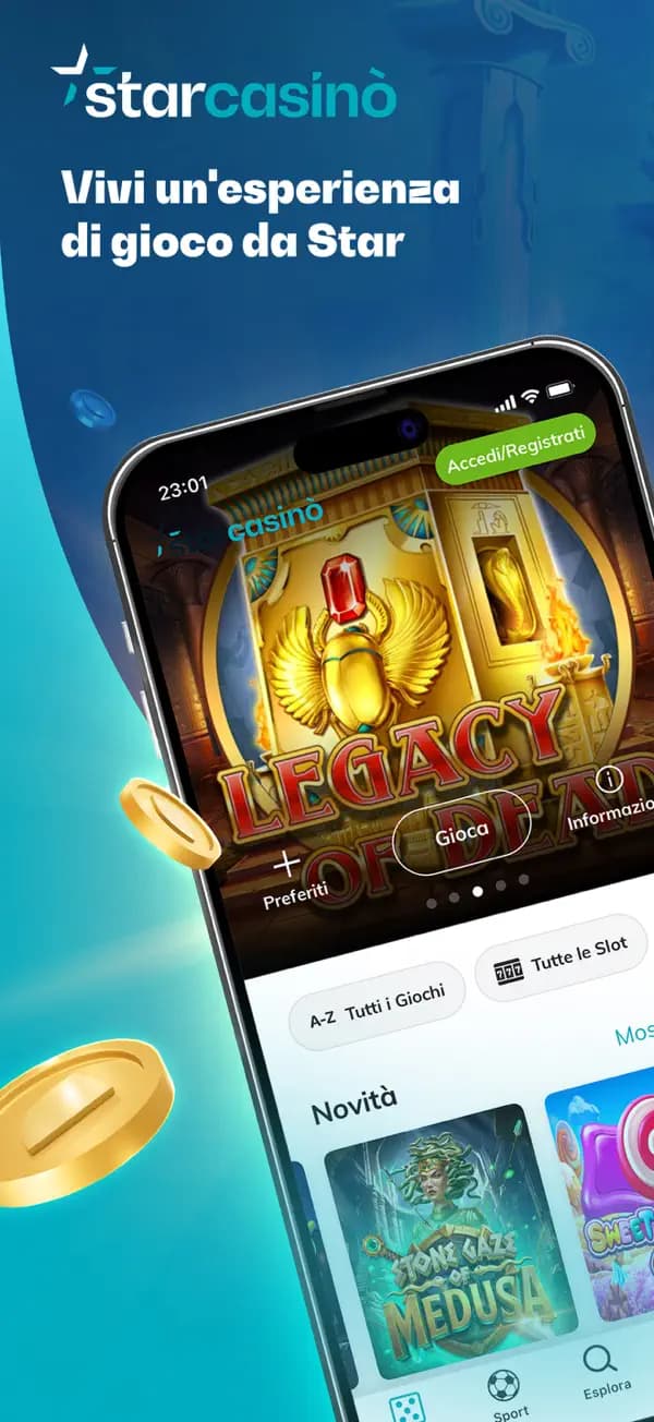 StarCasinò - Casino Online: official App Store promotional screenshot showing casino home